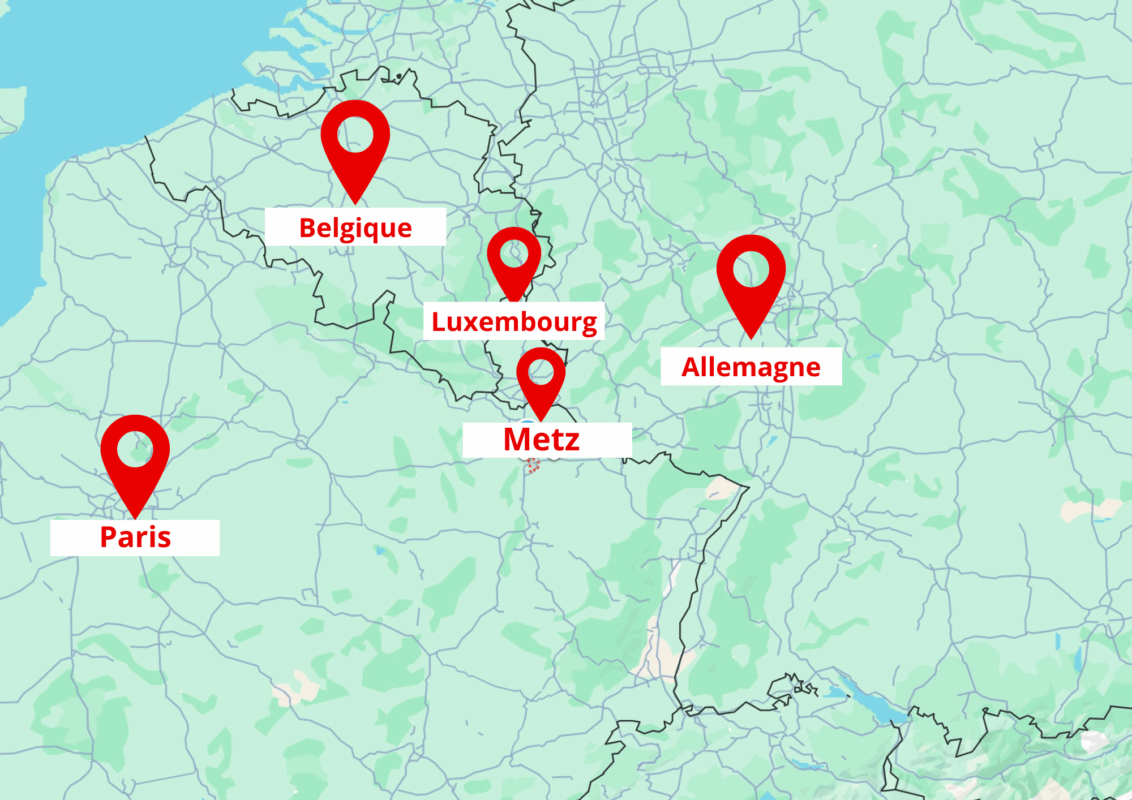 Ville de Metz - situation stratégique au carrefour de l'Europe - Immobilier Metz