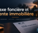 Illustration sur la taxe foncière vente immobilière avec avis fiscal, maison, clés et logo Immobilier Metz.